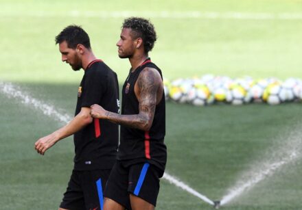 soccer juventus & barcelona training sessions