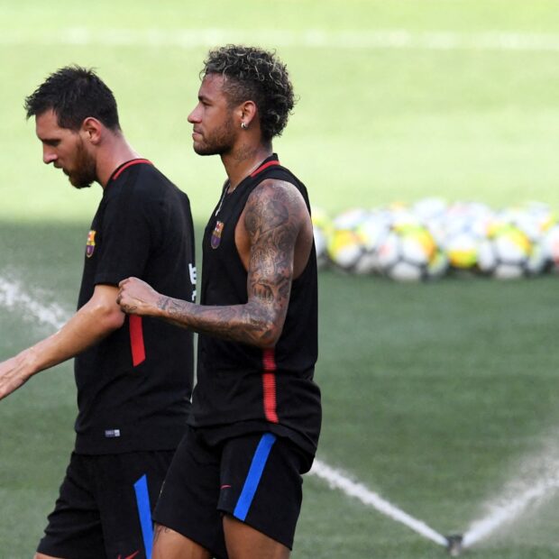 soccer juventus & barcelona training sessions