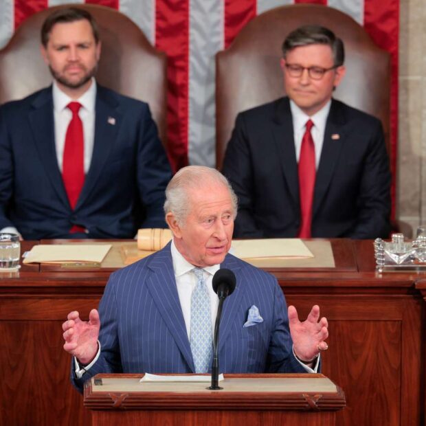 rei charles no congresso dos eua