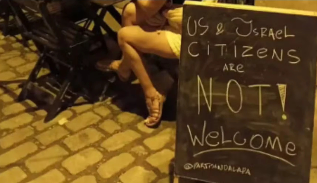 placa bar lapa eua israel