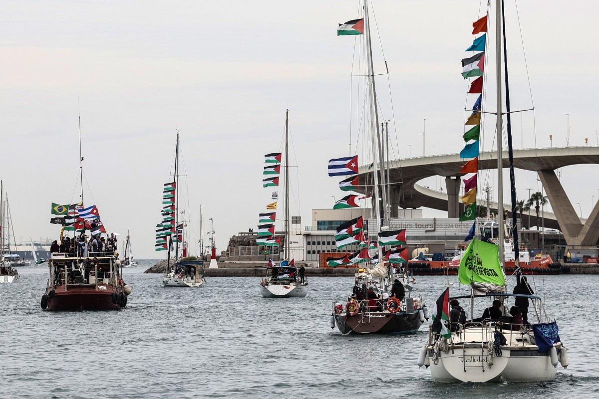 files spain israel palestinian conflict gaza flotilla arrest