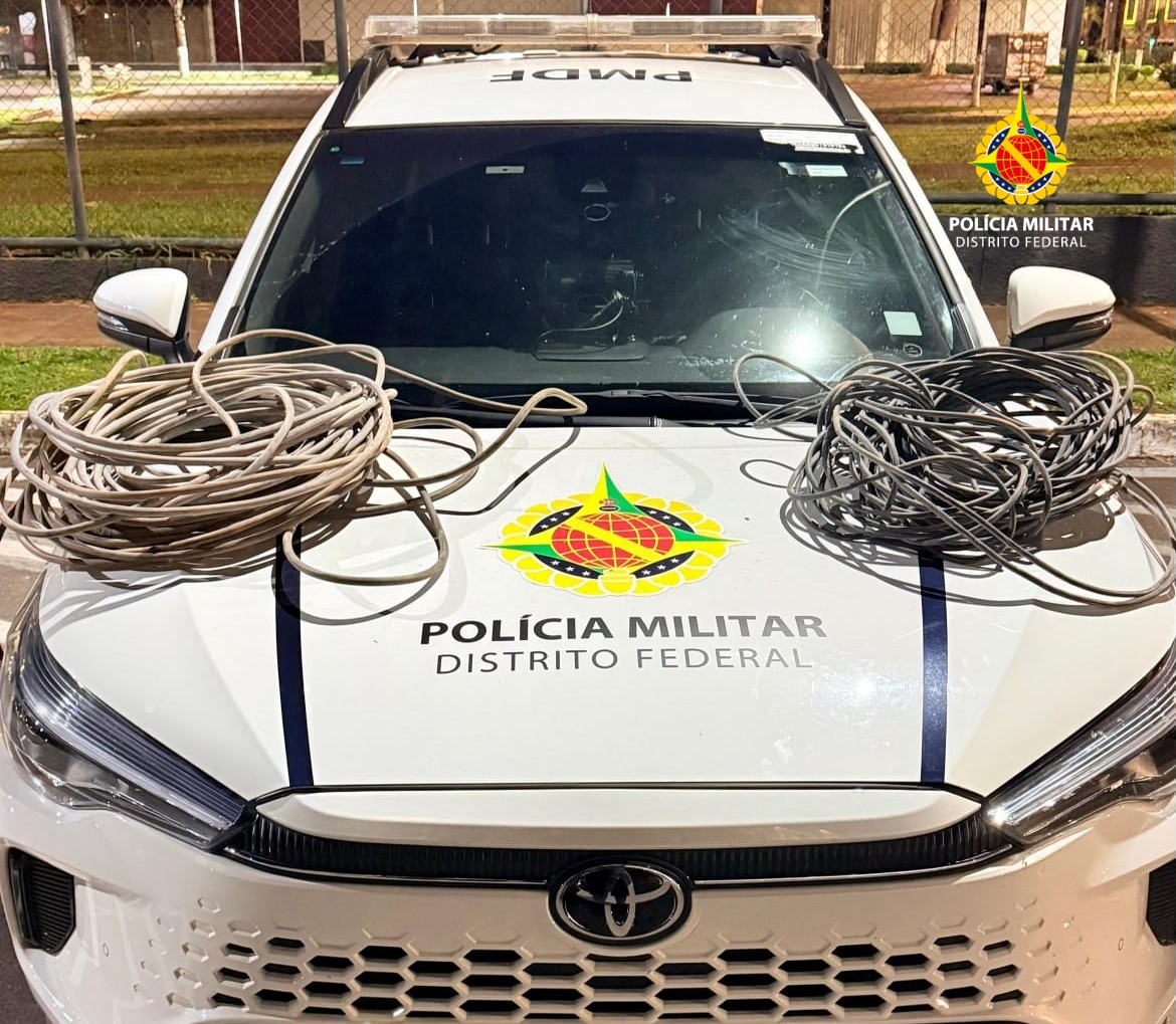 Homem com 13 passagens pela polícia é preso após furto de fios na Asa Norte