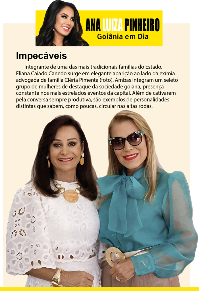 eliana caiado canedo e cléria pimenta