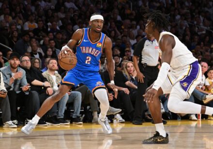 oklahoma city thunder v los angeles lakers game three