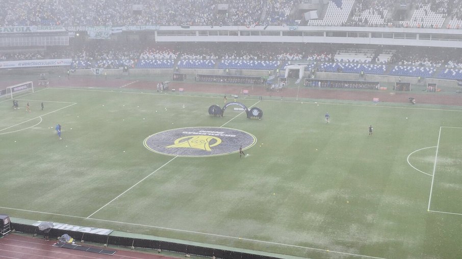 Dilúvio em Belém gera atraso no início de Remo x Palmeiras