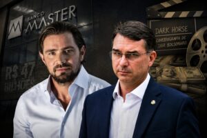 Foto montagem: Reprodução/Banco Master e Evaristo SA/AFP