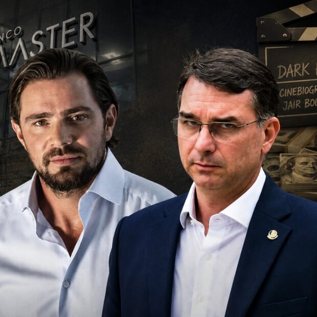 Foto montagem: Reprodução/Banco Master e Evaristo SA/AFP