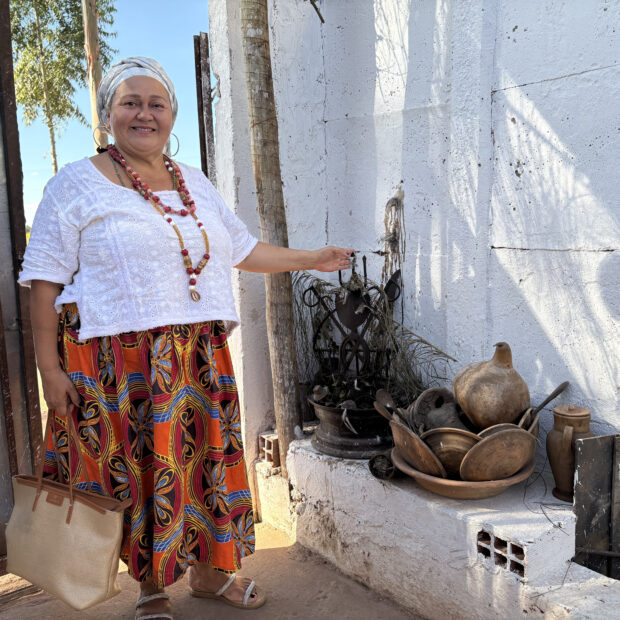 Mãe Josania relata ameaças e intolerância religiosa no Córrego do Bálsamo, Itapoã. Foto: Olavo David/Jornal de Brasília