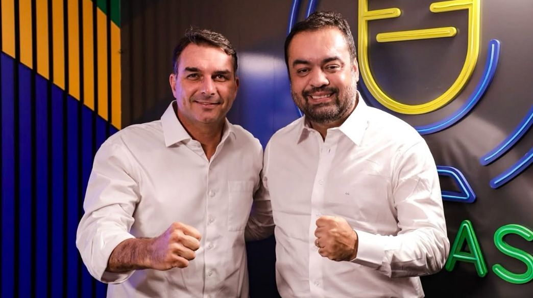 claudio castro e flavio bolsonaro