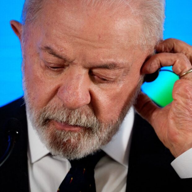 brazilian president luiz inácio lula da silva holds news conference at brazilian embassy after meeting with trump