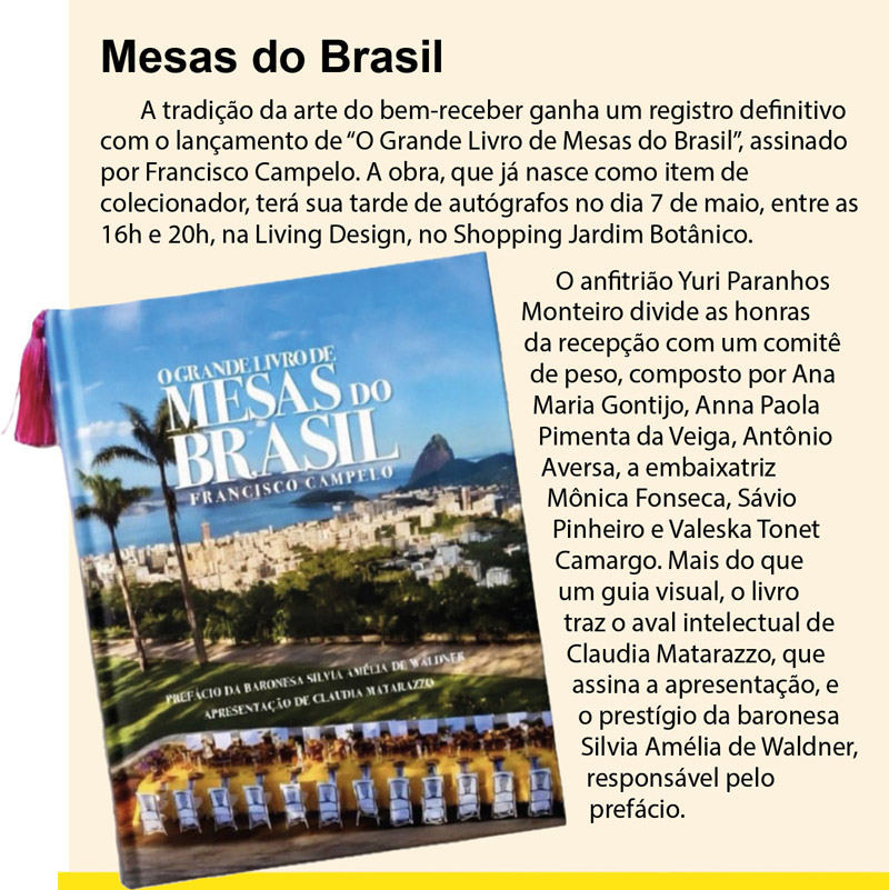 livro mesas do brasil