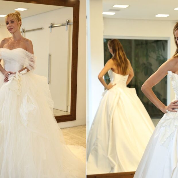 Luiza Possi e Renata Kuerten arrasam de noiva na passarela do casar.com - Créditos Créditos - Bryer Santos
