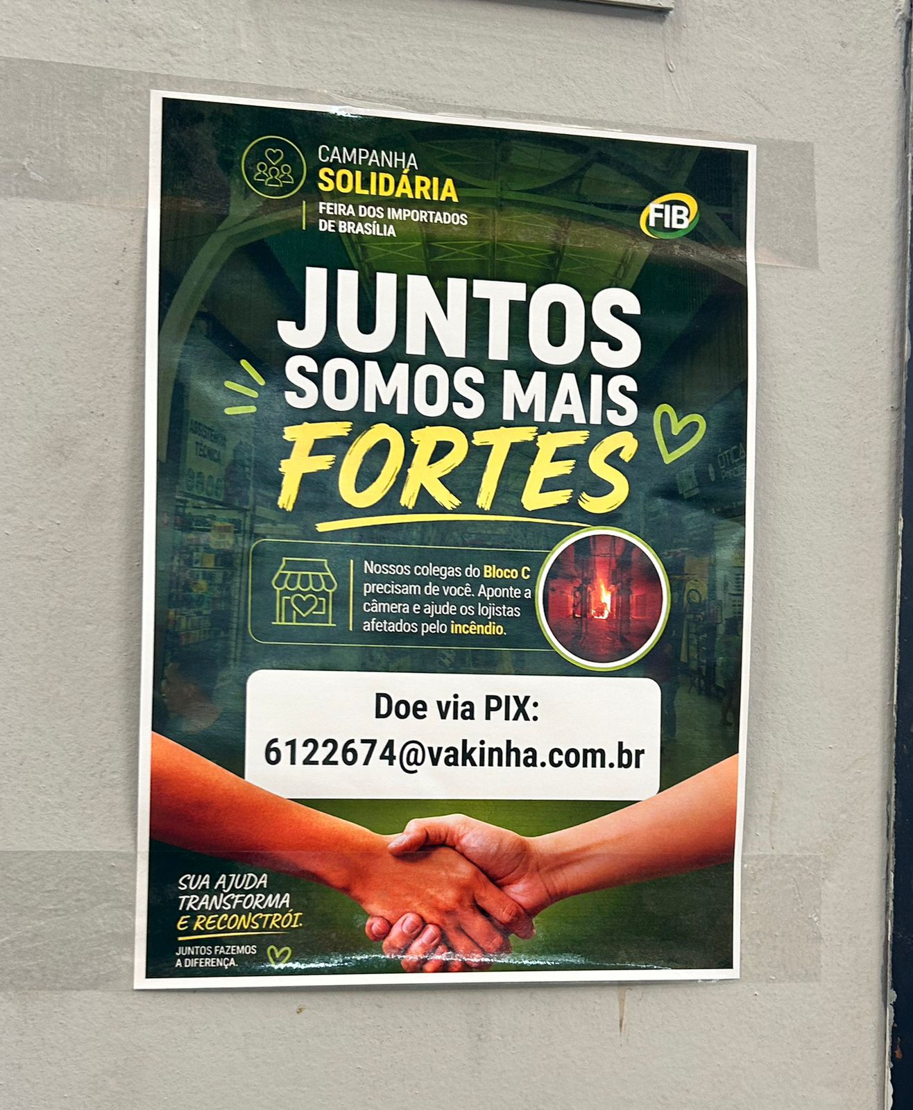 Lojistas afetados por incêndio retomam atividades na Feira dos Importados