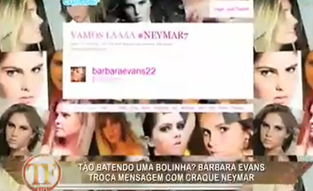 Rumores sobre Bárbara e Neymar começaram no fim de 2010, quando ele ainda jogava no Santos