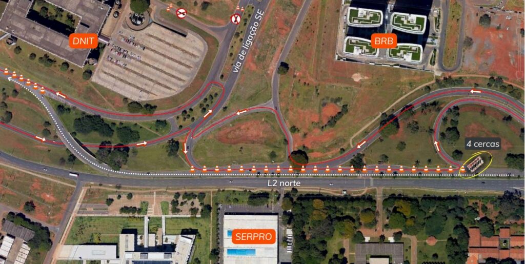 mapa corrida one run l2 norte