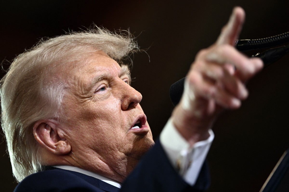 us president donald trump delivers a speech at rockland community college