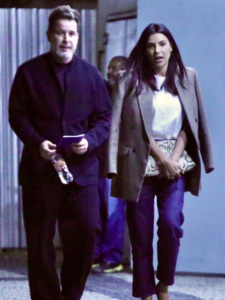 Cintia Chagas e Murilo Benício foram vistos juntos no Leblon após rumores envolvendo o fim do affair da influenciadora com Eri Johnson. - Créditos: AgNews 