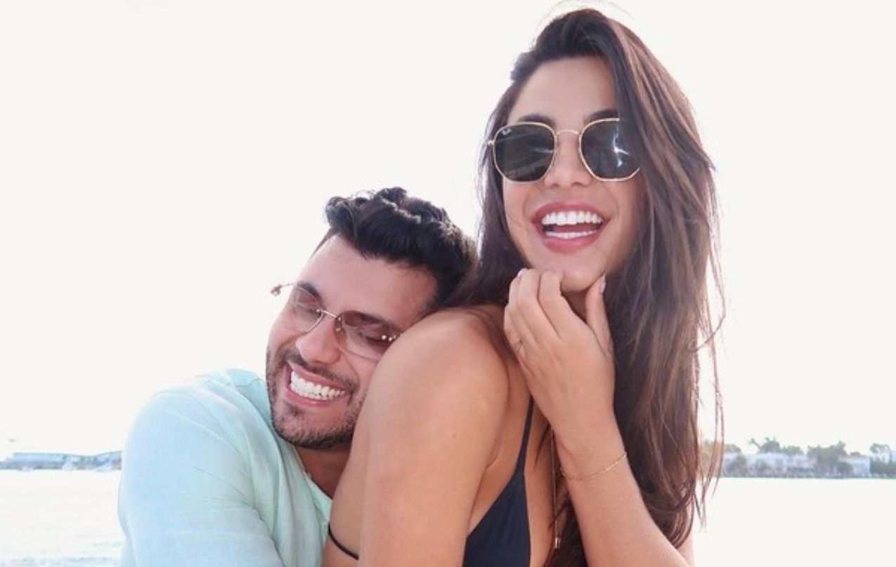 Gabriela Versiani e Murilo Huff emocionaram a internet após influenciadora curtir comentário sobre o carinho dedicado ao pequeno Léo, filho de Marília Mendonça. - Reprodução Instagram