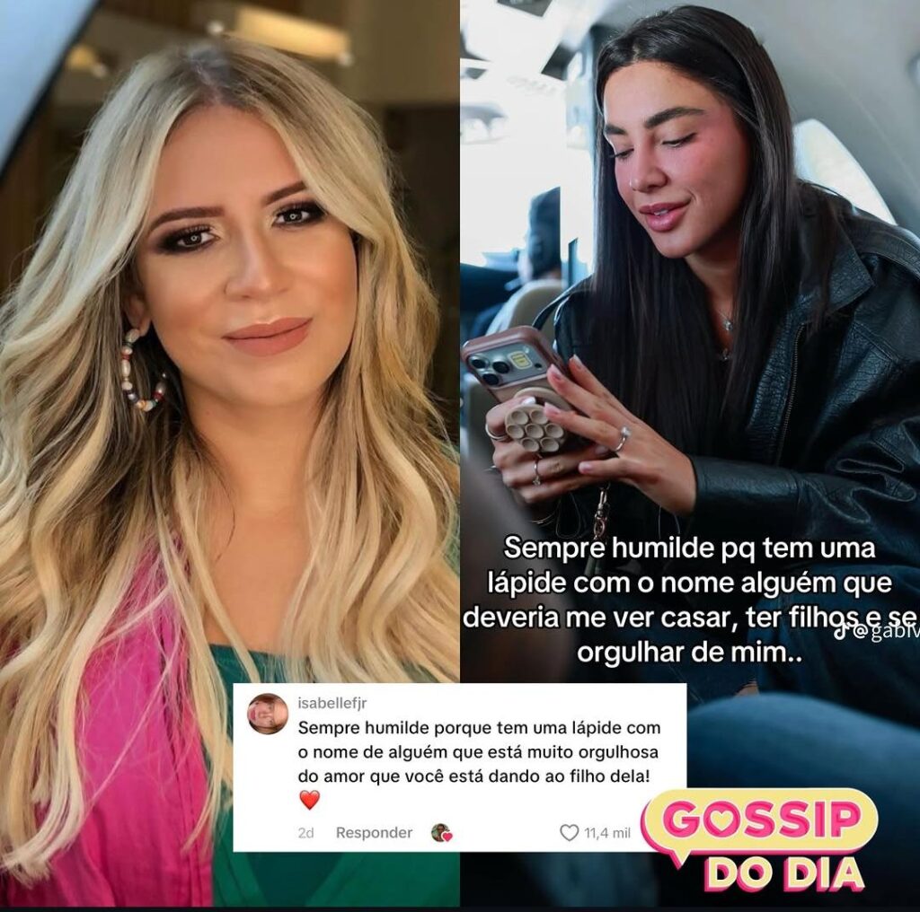 Influenciadora reagiu a mensagem envolvendo o pequeno Léo, filho da cantora. (Foto/Reprodução: Instagram/@gossipdodia)