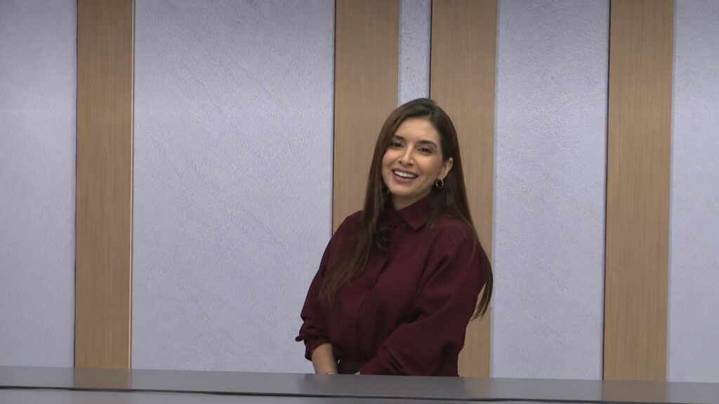 Momento viralizou nas redes após Ingrid Feijó brincar ao vivo: “Tomou camomila?”. - Reprodução TV