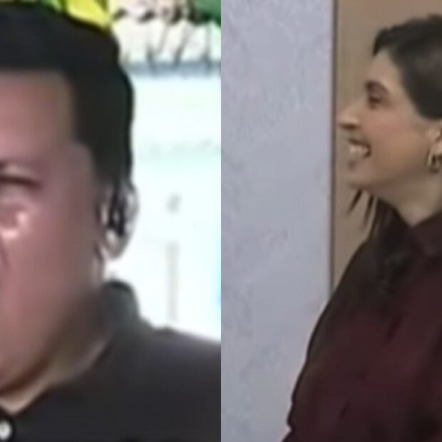 Alberto Cândido virou assunto nas redes após bocejar durante uma entrada ao vivo na TH+ SBT Tambaú. - Reprodução TV