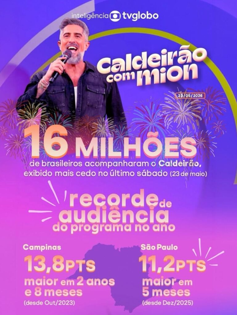 Após críticas nas redes, Marcos Mion usou o Instagram para rebater ataques, falar sobre “mentiras” na internet e defender a equipe do Caldeirão. - Reprodução