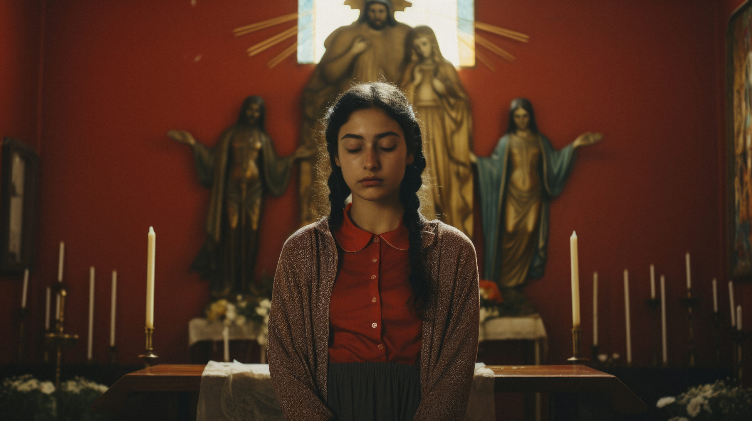 close up person praying