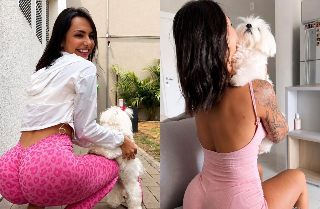Enquanto muita gente ainda discute dieta e marmita para humanos, Karol Rosalin revelou gastar R$ 4 mil por mês com alimentação natural para o próprio cachorro. - Reprodução