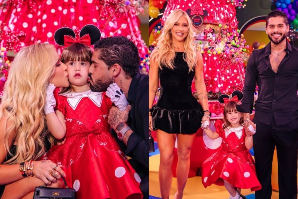 Ex-casal se reencontrou na festa de aniversário de Maria Alice