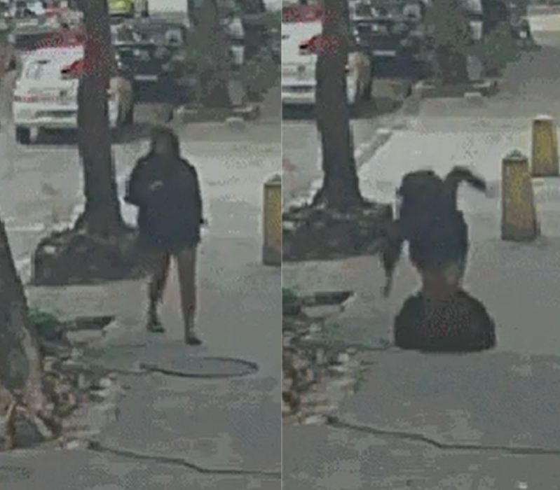 Mulher cai em bueiro no RJ