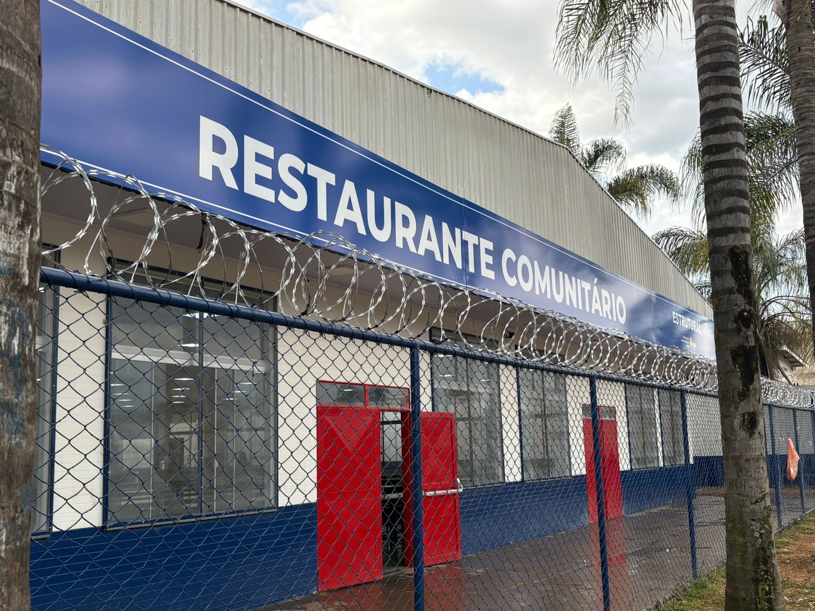 Fachada do restaurante comunitário da Estrutural. Foto: Olavo David/Jornal de Brasília
