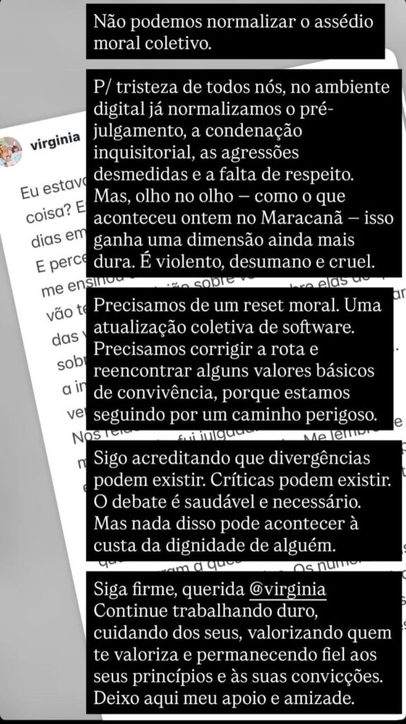 O caso envolvendo Virginia Fonseca ganhou mais um capítulo. Desta vez, Luciano Huck saiu em defesa da influenciadora e pediu uma reflexão sobre respeito, dignidade e convivência em tempos de ataques virtuais e presenciais.