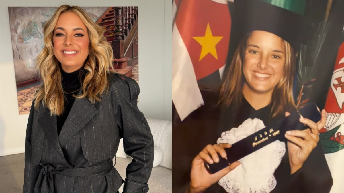 Ticiane Pinheiro encontrou álbum de sua formatura em Jornalismo durante organização para mudança ao Rio