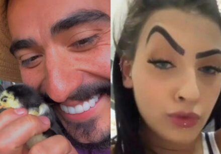 Internautas compararam a “sobrancelha” da ave de Mayk Leão ao visual de MC Mirella