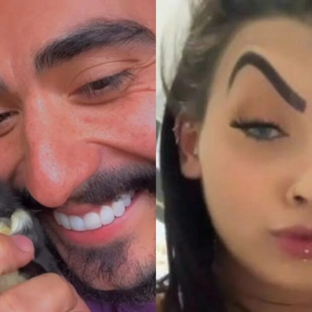 Internautas compararam a “sobrancelha” da ave de Mayk Leão ao visual de MC Mirella