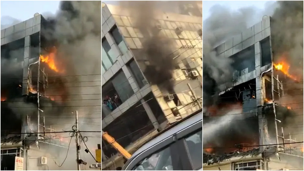 incêndio atinge prédio em nova délhi na Índia e deixa ao menos 21 mortos