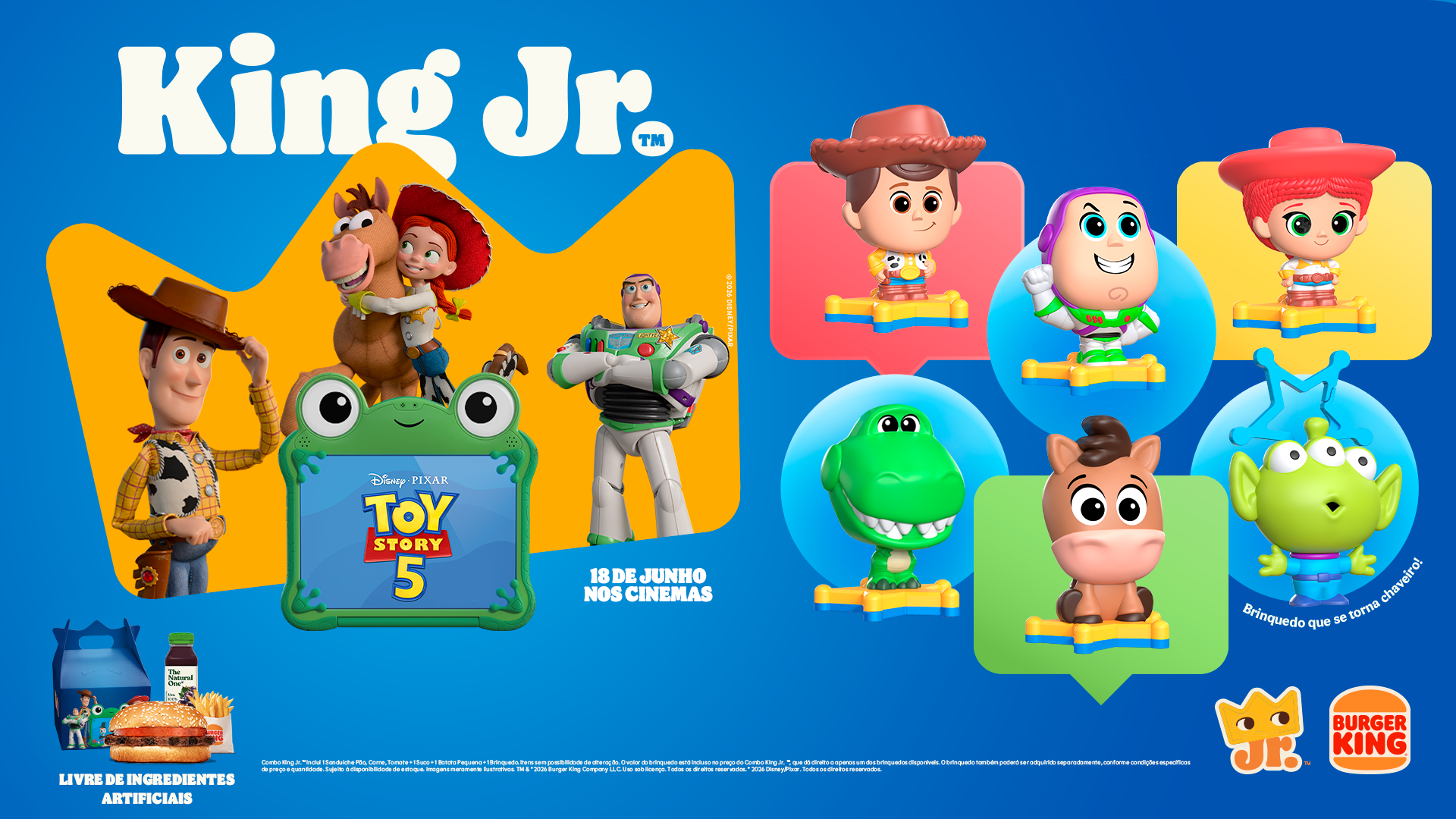 Depois de mais de 20 anos, a Disney volta a licenciar brinquedos para o Burger King no Brasil. E a nostalgia já está servida.