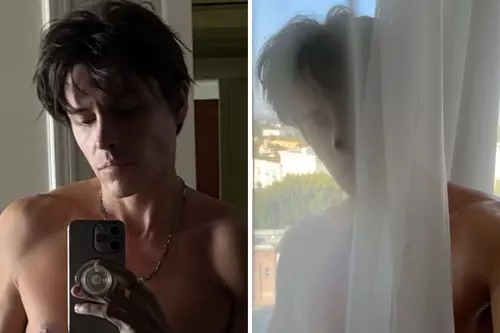 Cantor, que usa o nome artístico Mike, posou em quarto em Beverly Hills
