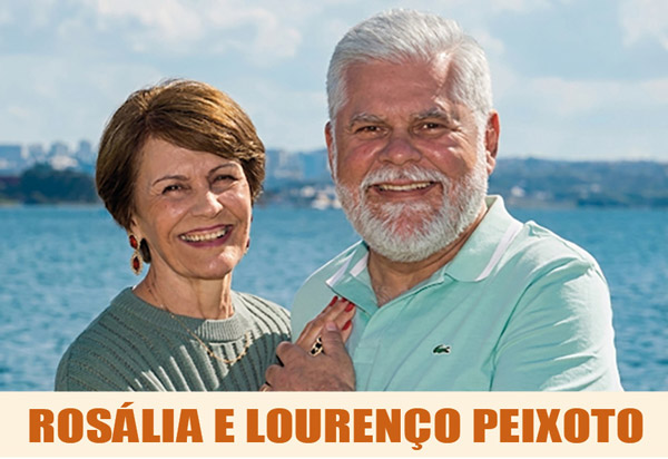 lourenço peixoto, sócio proprietário do jornal de brasília, e de sua bela rosália capa