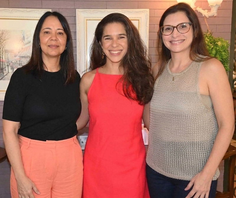 cleia rosa, luisa vasconcelos e bianca mello