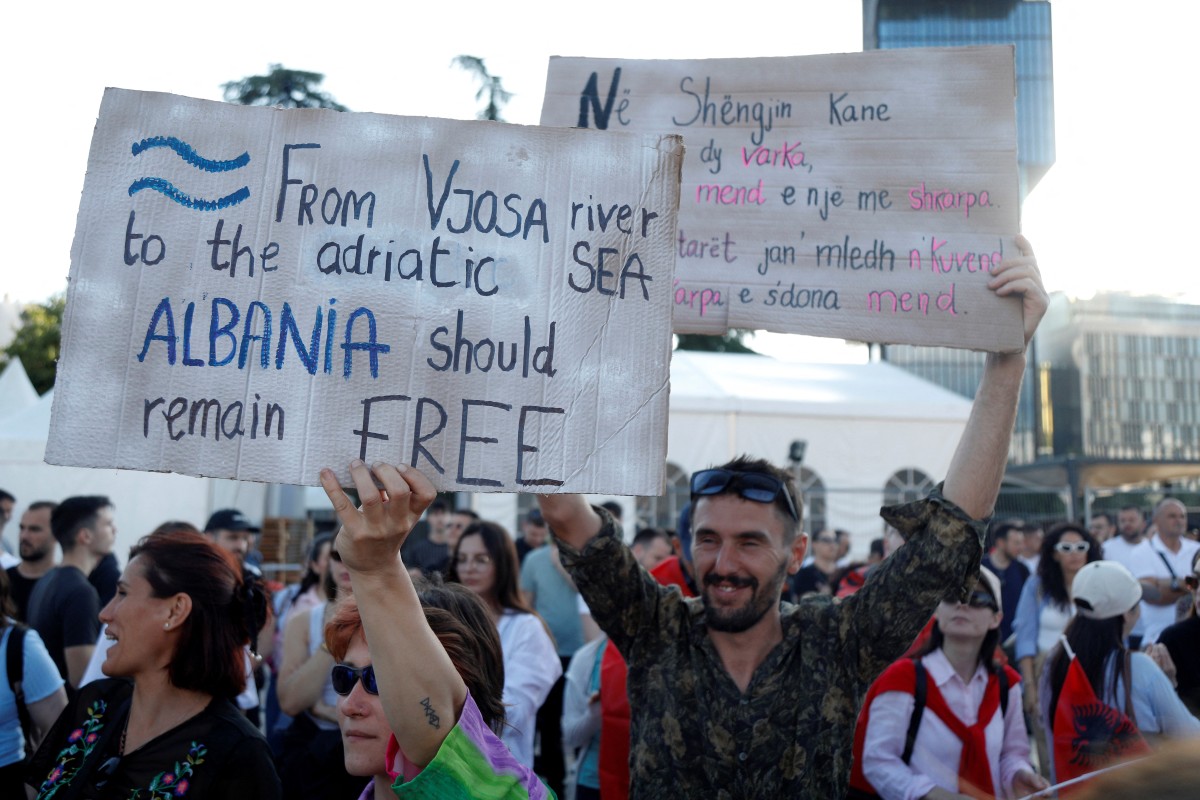 albania us politics tourism environment construction demo