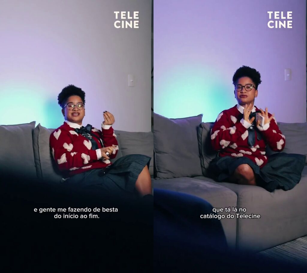  Tia Milena brincou com truques, golpes e reviravoltas do filme