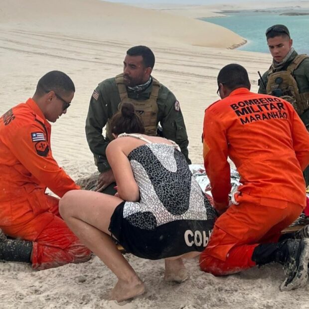 Turista sofre lesão na coluna após mergulho nos Lençóis Maranhenses