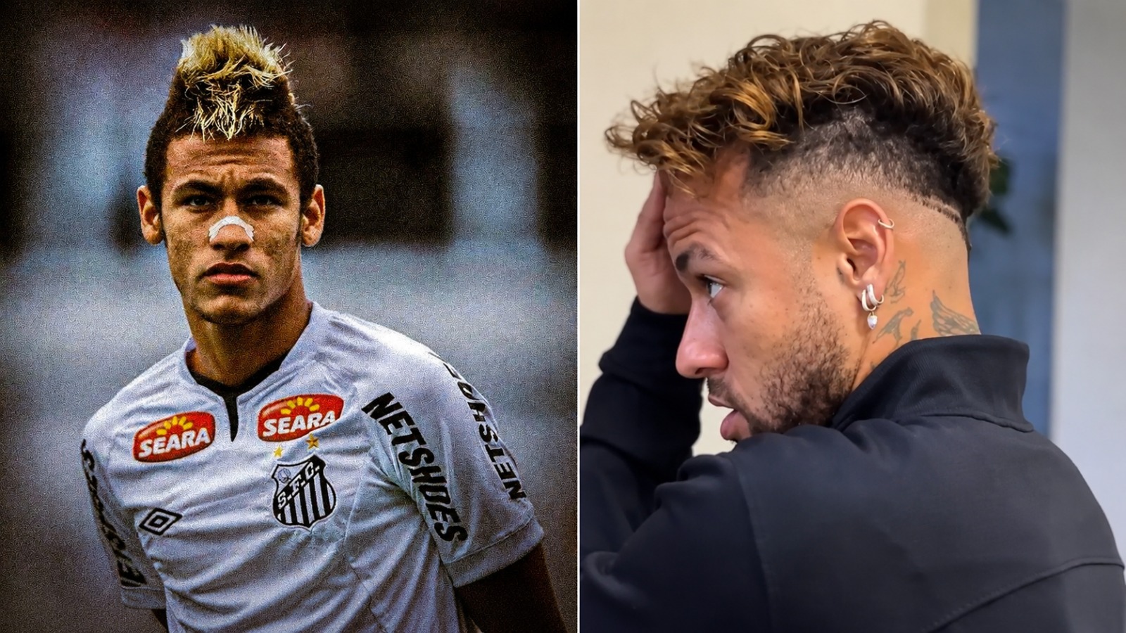 Neymar renovou o moicano antes da Copa do Mundo de 2026