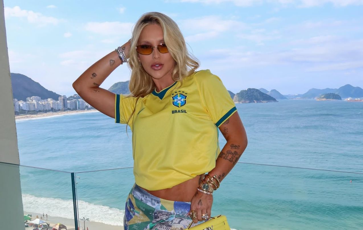 Virginia Fonseca estreia no Domingão com Huck mostrando bastidores, turismo e curiosidades da Copa do Mundo.