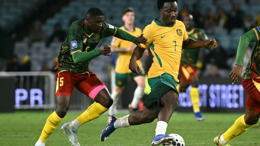 O ponta da Austrália e do Watford, Nestory Irankunda, pode causar impacto na Copa do Mundo. © SAEED KHAN / AFP