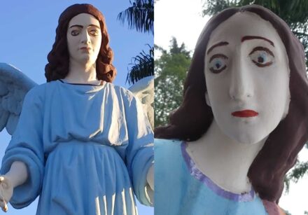 Estátuas sacras do Monumento do Calvário de Jesus, em Carmo do Cajuru, passaram por restauração que gerou críticas