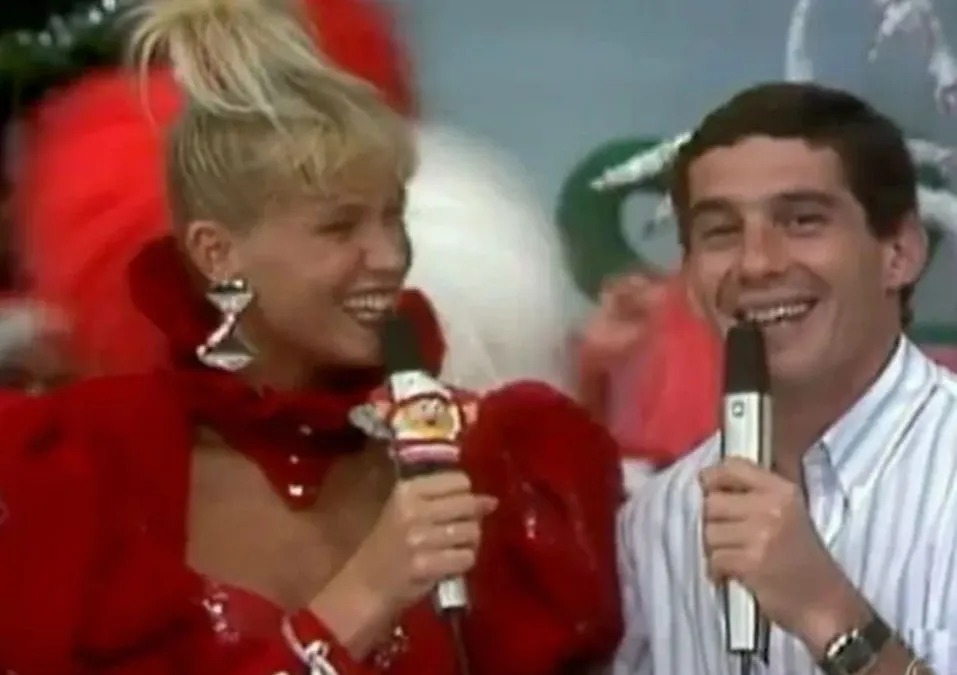 A apresentadora viveu um romance com Senna entre 1988 e 1991