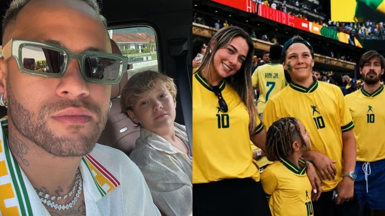 Carol Dantas está acompanhando a competição com Davi Lucca, filho que teve com o jogador