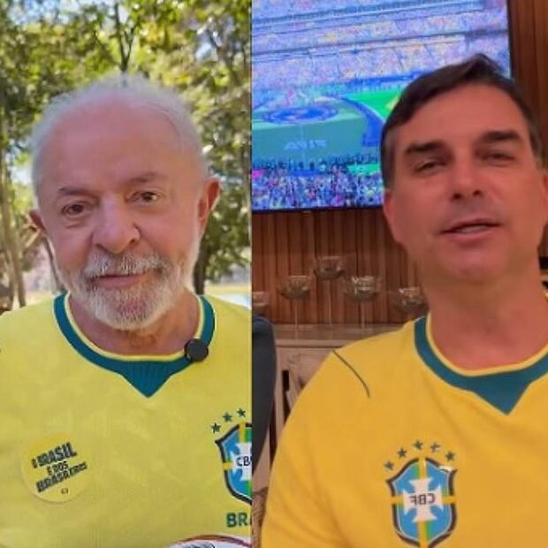 lula e flavio bolsonaro